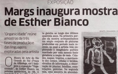 MARGS inaugura mostra de Esther Bianco